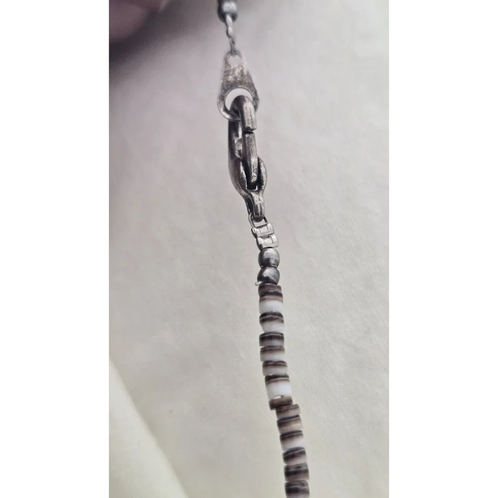 Multi Natural Stone Necklace Sterling Clasp Quality Artisan Jewelry Vtg